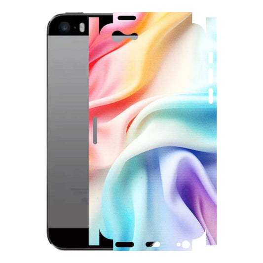 Apple iPhone Skins (All Models) - Colourful Silk Cloth - Matte Finish (M-165) iPhone 5