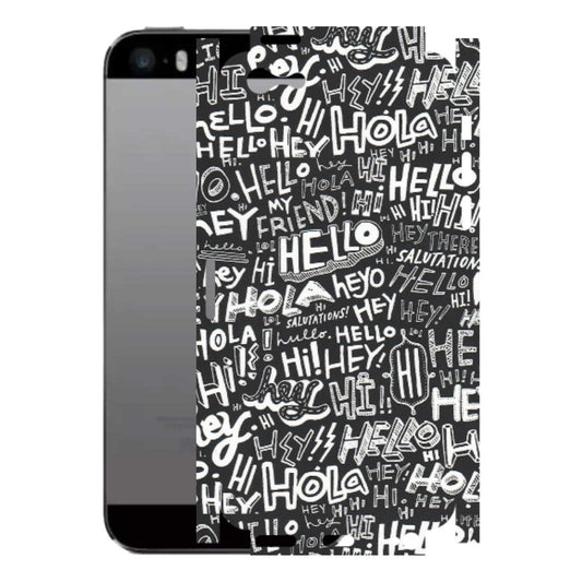 Apple iPhone Skins (All Models) - Hi Hello Doodles - Matte Finish (M-25) iPhone 5