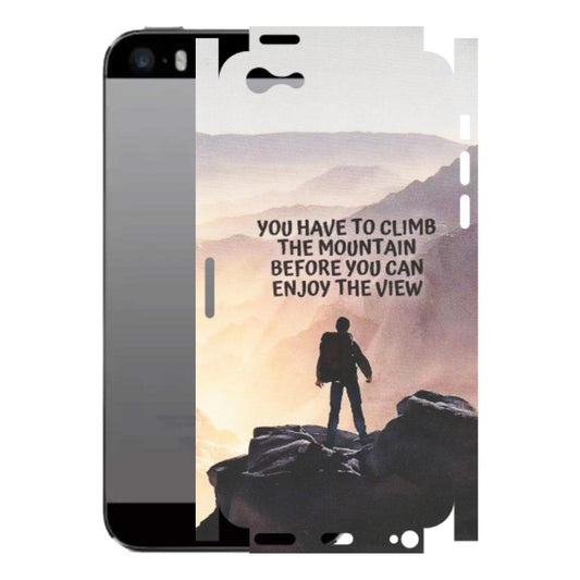 Apple iPhone Skins (All Models) - Motivational Hiking Mountain - Matte Finish (M-28) iPhone 5