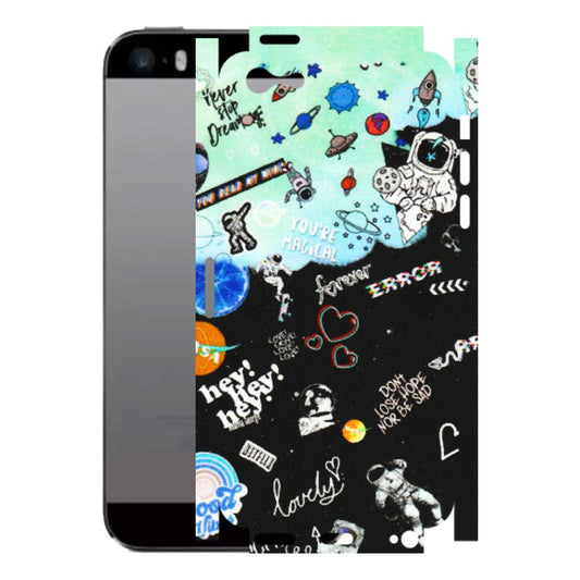 Apple iPhone Skins (All Models) - Living In A Space Dream - Matte Finish (M-46) iPhone 5