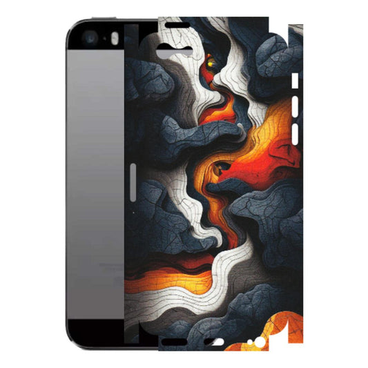 Apple iPhone Skins (All Models) - Abstract Volcanic Layers - Matte Finish (M-52) iPhone 5
