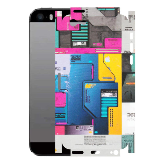 Apple iPhone Skins (All Models) - Colourfull Motherboard Internals - Matte Finish (M-55) iPhone 5