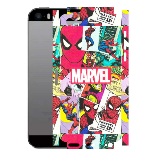 Apple iPhone Skins (All Models) - Marvel Comic Spiderman Grafitti - Matte Finish (M-72) iPhone 5
