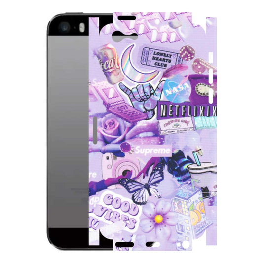 Apple iPhone Skins (All Models) - Supreme Purple Magic - Matte Finish (M-88) iPhone 5