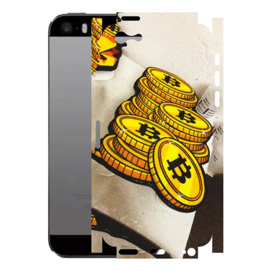 Apple iPhone Skins (All Models) - Billionaire Bitcoin Collection - Matte Finish (M-92) iPhone 5