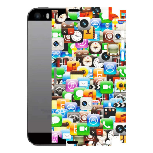 Apple iPhone Skins (All Models) - All Apple Icons - Matte Finish (M-93) iPhone 5