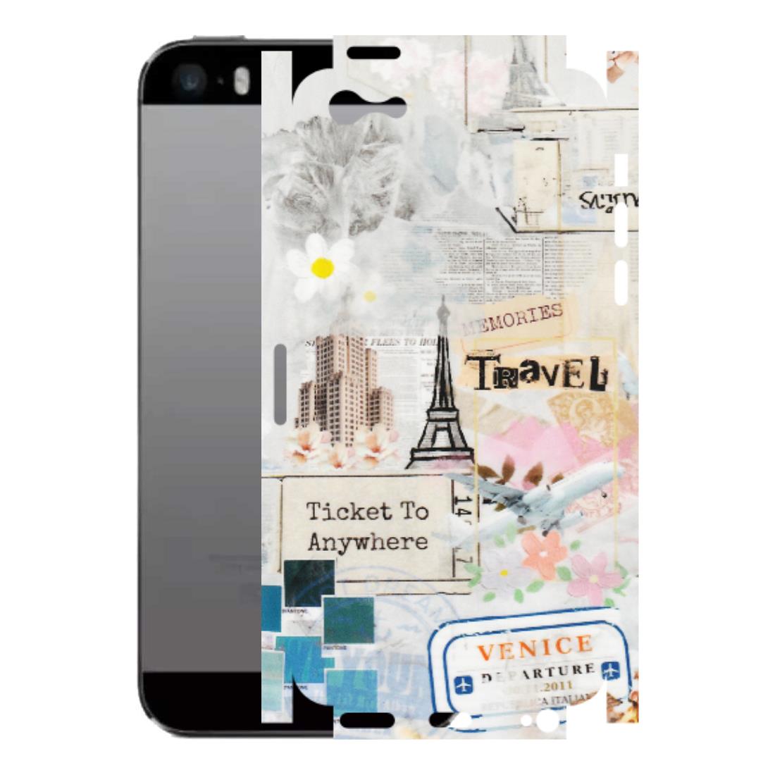 Apple iPhone Skins (All Models) - Travel Memories - Transparent Finish (T-09) iPhone 5