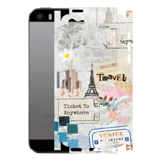 Apple iPhone Skins (All Models) - Travel Memories - Transparent Finish (T-09) iPhone 5