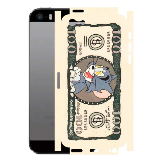 Apple iPhone Skins (All Models) - One Hundred Dollar Tom - Transparent Finish (T-16) iPhone 5