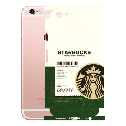Apple iPhone Skins (All Models) - Starbucks Barcode - 3D Embossed Finish (L-308) iPhone 6S