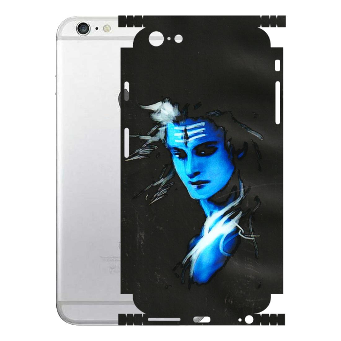 Apple iPhone Skins (All Models) - Har Har Mahadev Blue/Black - 3D Embossed Finish (L-185) iPhone 6S Plus