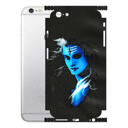 Apple iPhone Skins (All Models) - Har Har Mahadev Blue/Black - 3D Embossed Finish (L-185) iPhone 6S Plus