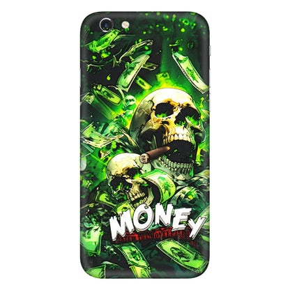 Apple iPhone Skins (All Models) - Skull Money - 3D Embossed Finish (L-303) iPhone 6S Plus