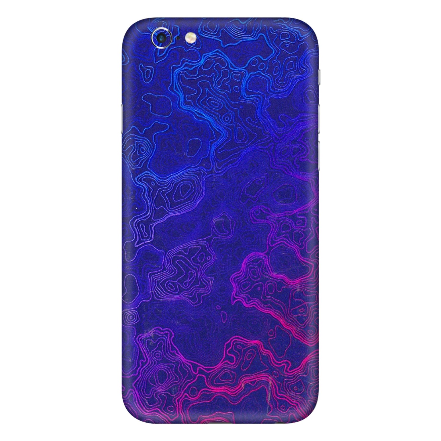 Apple iPhone Skins (All Models) - Purple Ripples Swirl - 3D Embossed Finish (L-314) iPhone 6S Plus