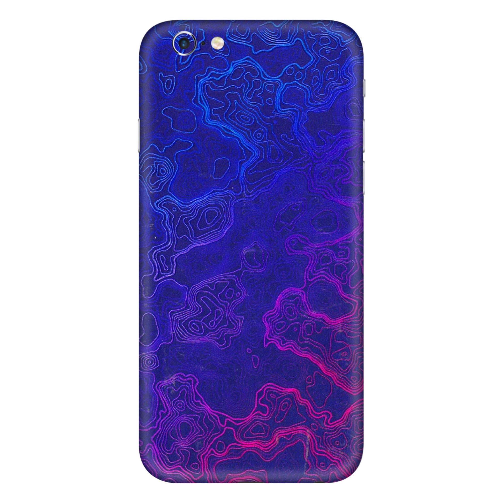 Apple iPhone Skins (All Models) - Purple Ripples Swirl - 3D Embossed Finish (L-314) iPhone 6S Plus