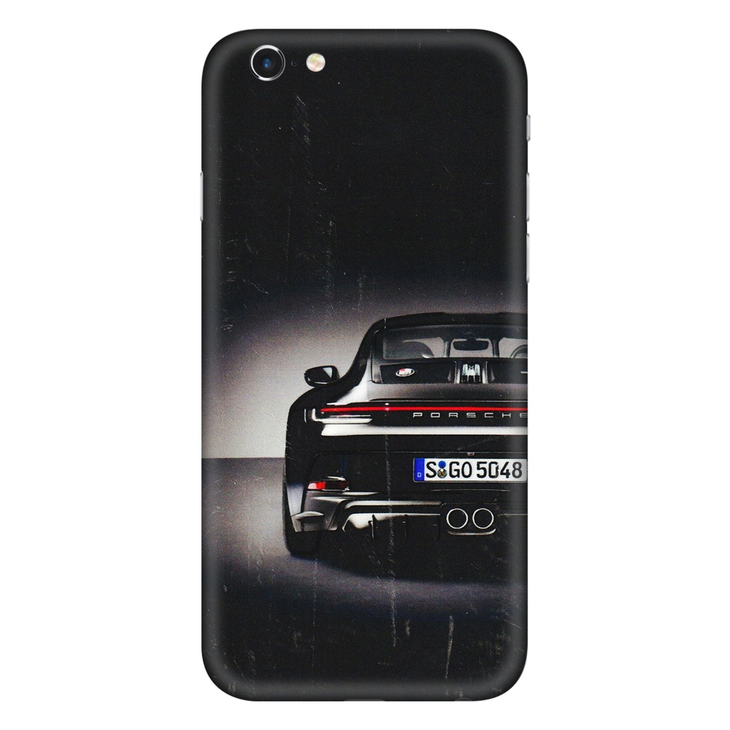 Apple iPhone Skins (All Models) - New Black Porsche GT3 - 3D Embossed Finish (L-327) iPhone 6S Plus
