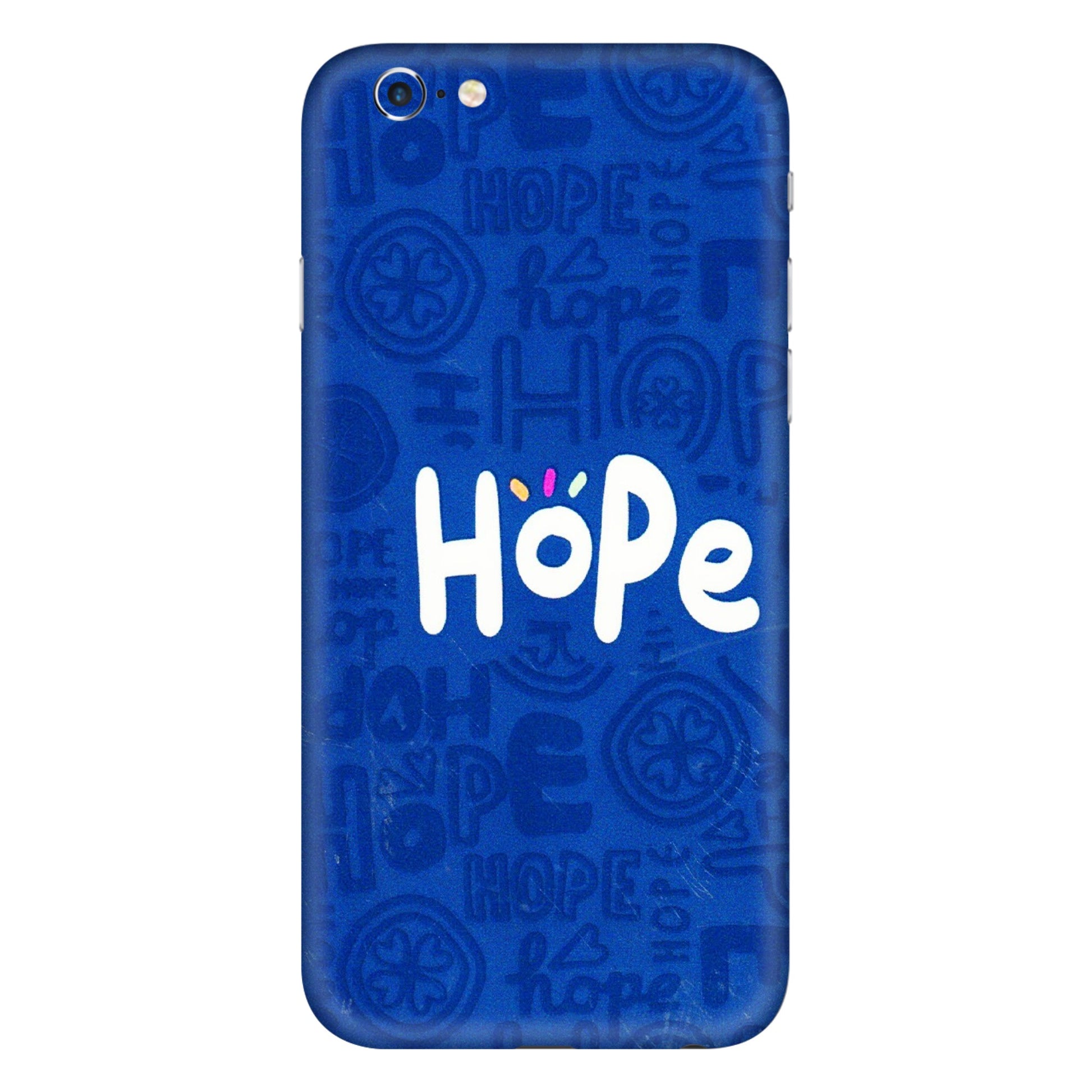 Apple iPhone Skins (All Models) - Hope Doodles Blue - 3D Embossed Finish (L-43) iPhone 6S Plus