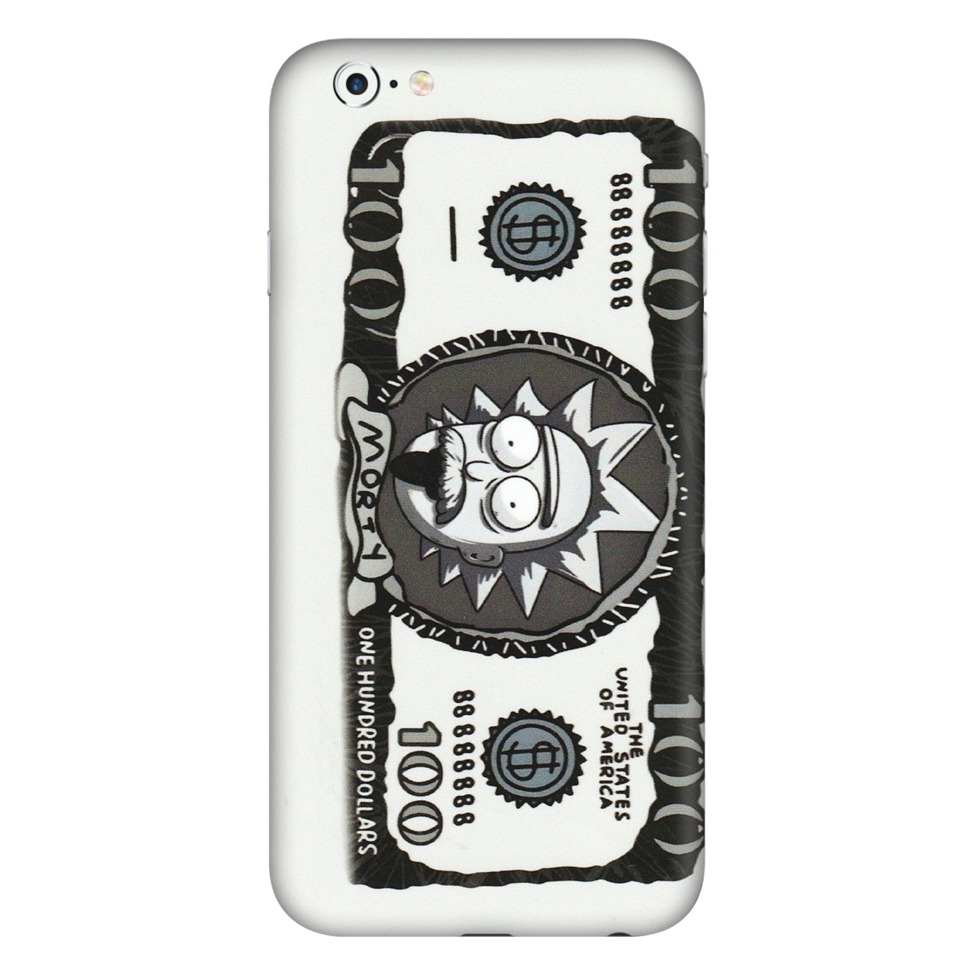 Apple iPhone Skins (All Models) - Rick And Morty Hundred Dollar Anime - Matte Finish (M-161) iPhone 6S Plus