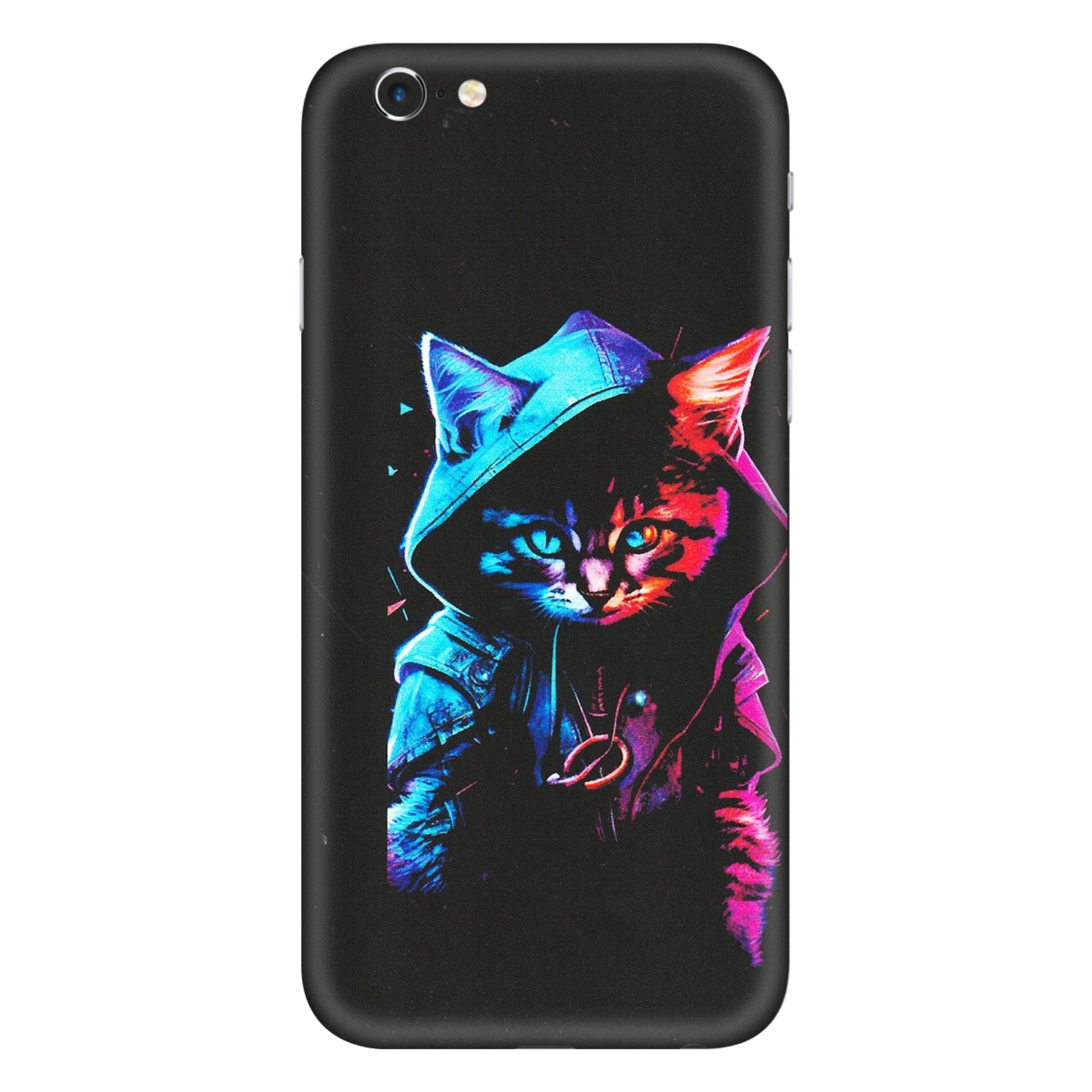 Apple iPhone Skins (All Models) - Cyberpunk Cat - Matte Finish (M-45) iPhone 6S Plus