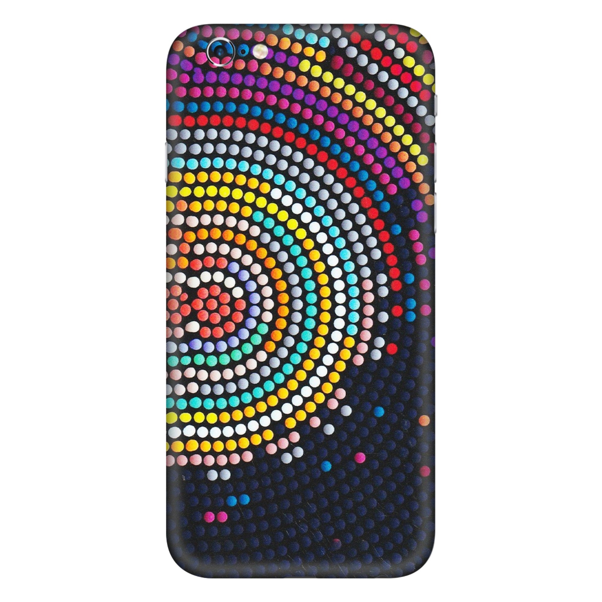 Apple iPhone Skins (All Models) - Rainbow Dot Mandala - Matte Finish (M-97) iPhone 6S Plus