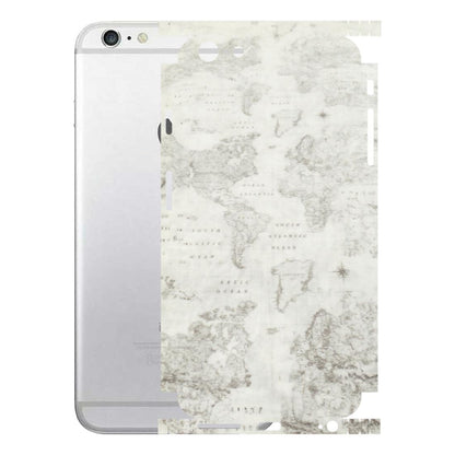 Apple iPhone Skins (All Models) - World Travel Map - Transparent Finish (T-04) iPhone 6S Plus