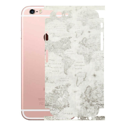 Apple iPhone Skins (All Models) - World Travel Map - Transparent Finish (T-04) iPhone 6S