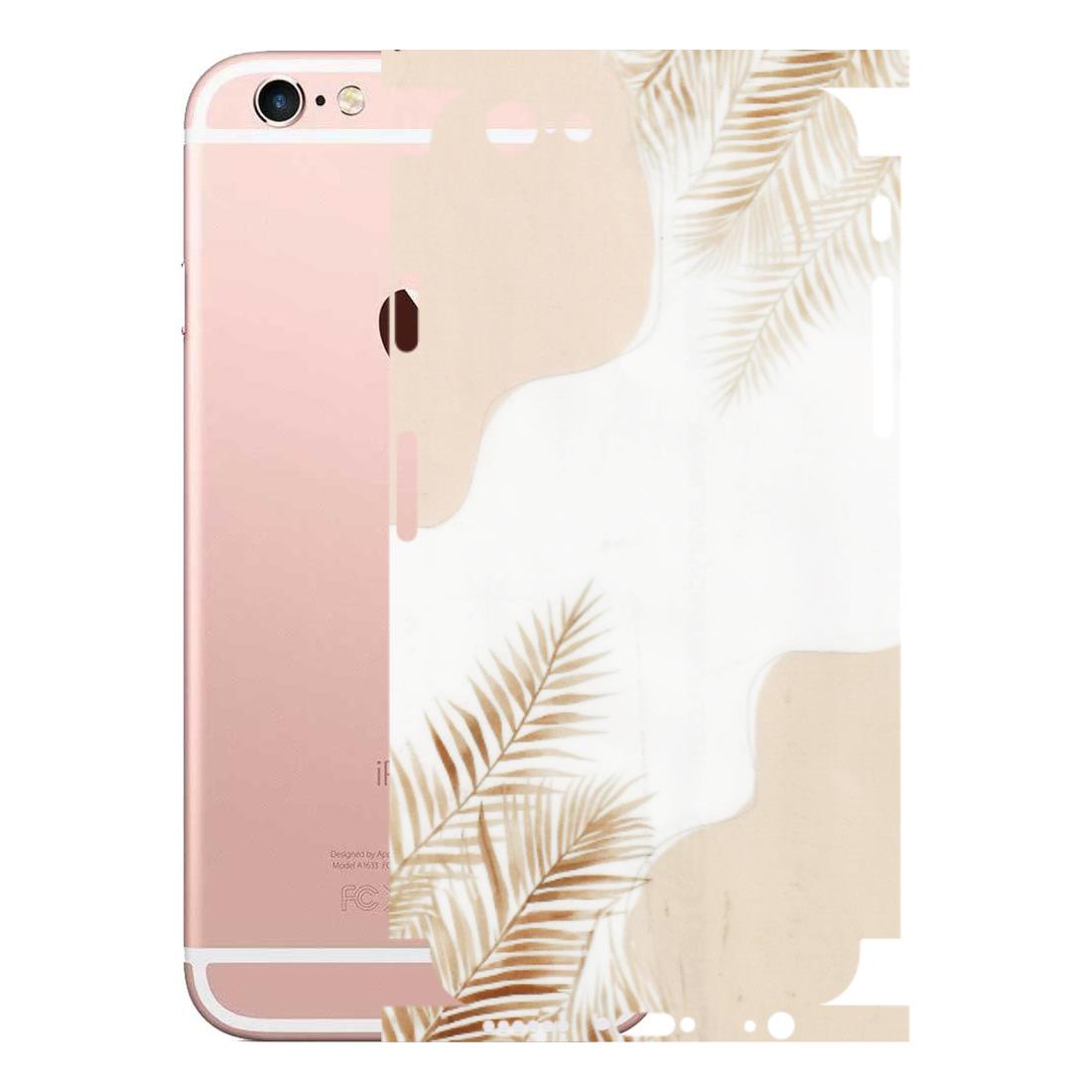 Apple iPhone Skins (All Models) - Gold Petals Abstract - Transparent Finish (T-08) iPhone 6S
