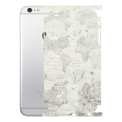 Apple iPhone Skins (All Models) - World Travel Map - Transparent Finish (T-04) iPhone 6 Plus