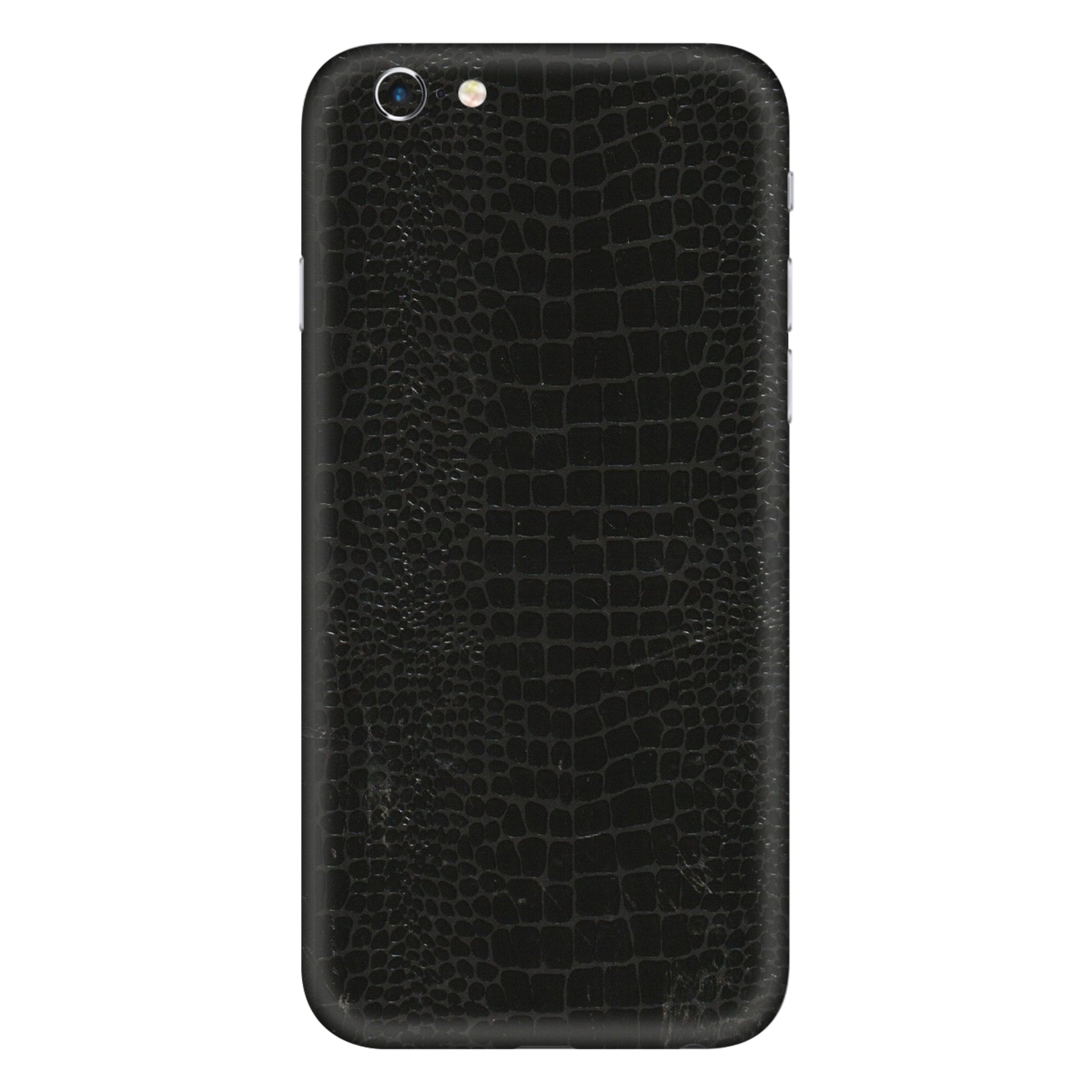 Apple iPhone Skins (All Models) - Snake Leather Black - 3D Embossed Finish (L-107) iPhone 6 Plus