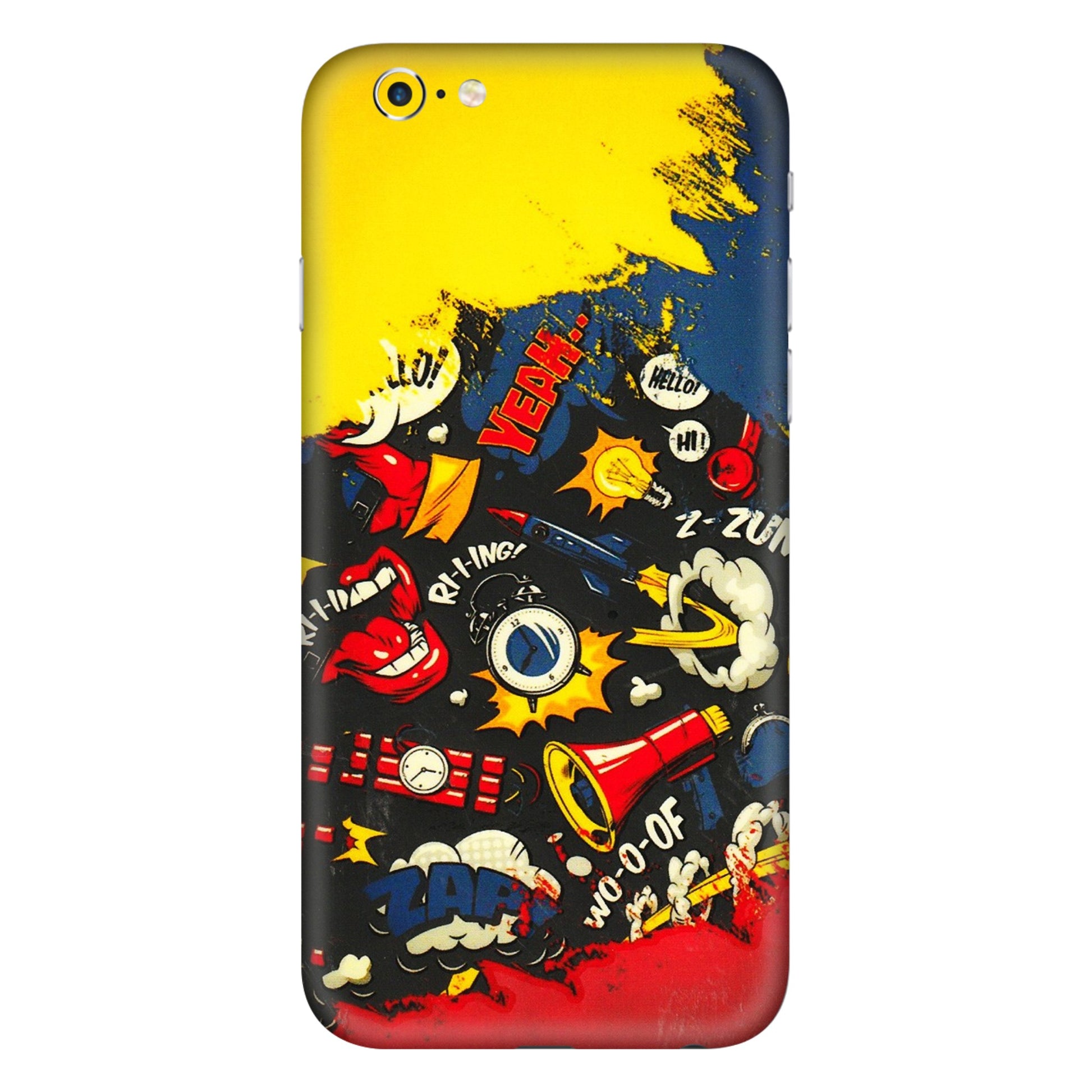 Apple iPhone Skins (All Models) - Pacific Doodle Art - 3D Embossed Finish (L-120) iPhone 6 Plus
