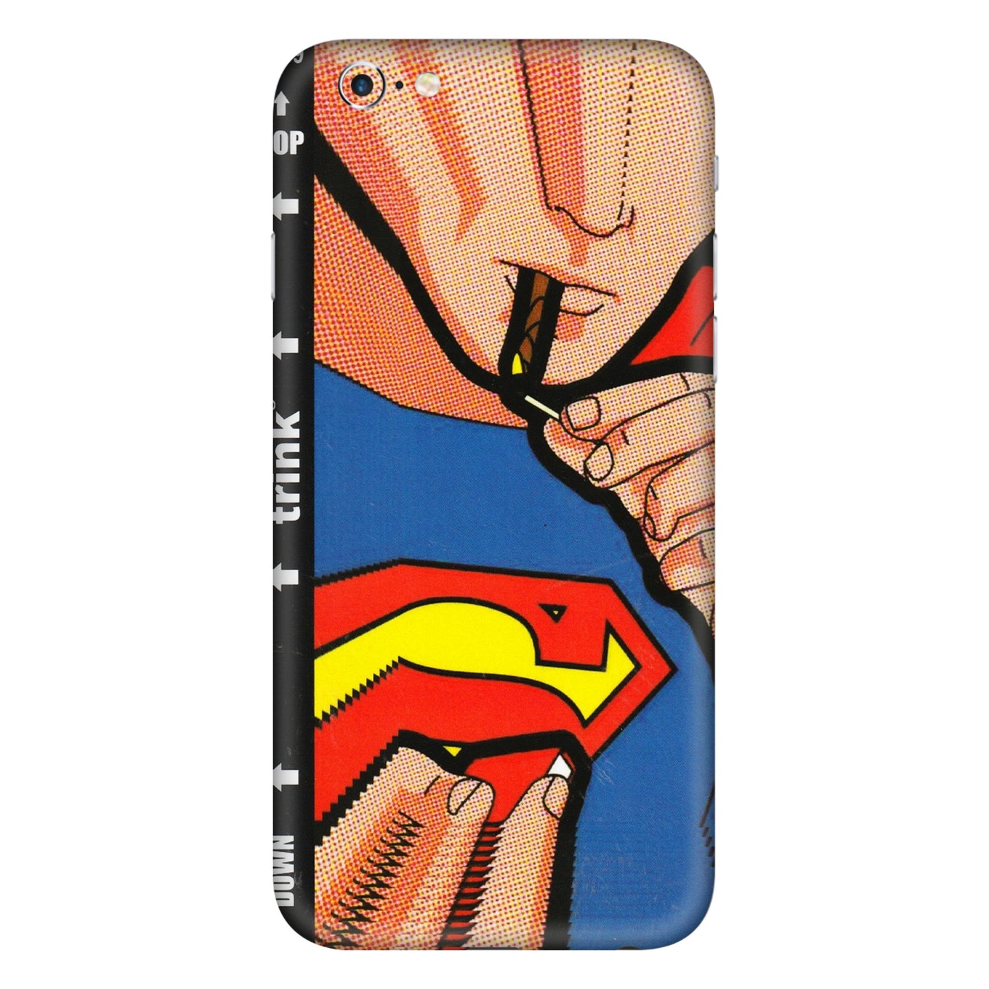 Apple iPhone Skins (All Models) - Superman Sutta - 3D Embossed Finish (L-130) iPhone 6 Plus