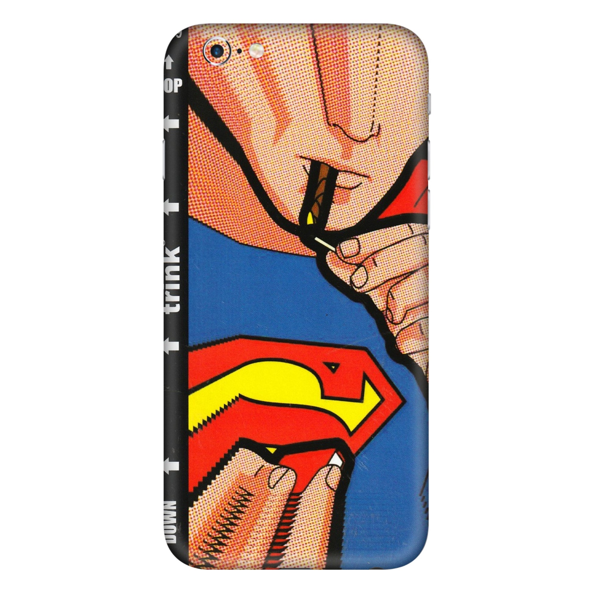 Apple iPhone Skins (All Models) - Superman Sutta - 3D Embossed Finish (L-130) iPhone 6 Plus