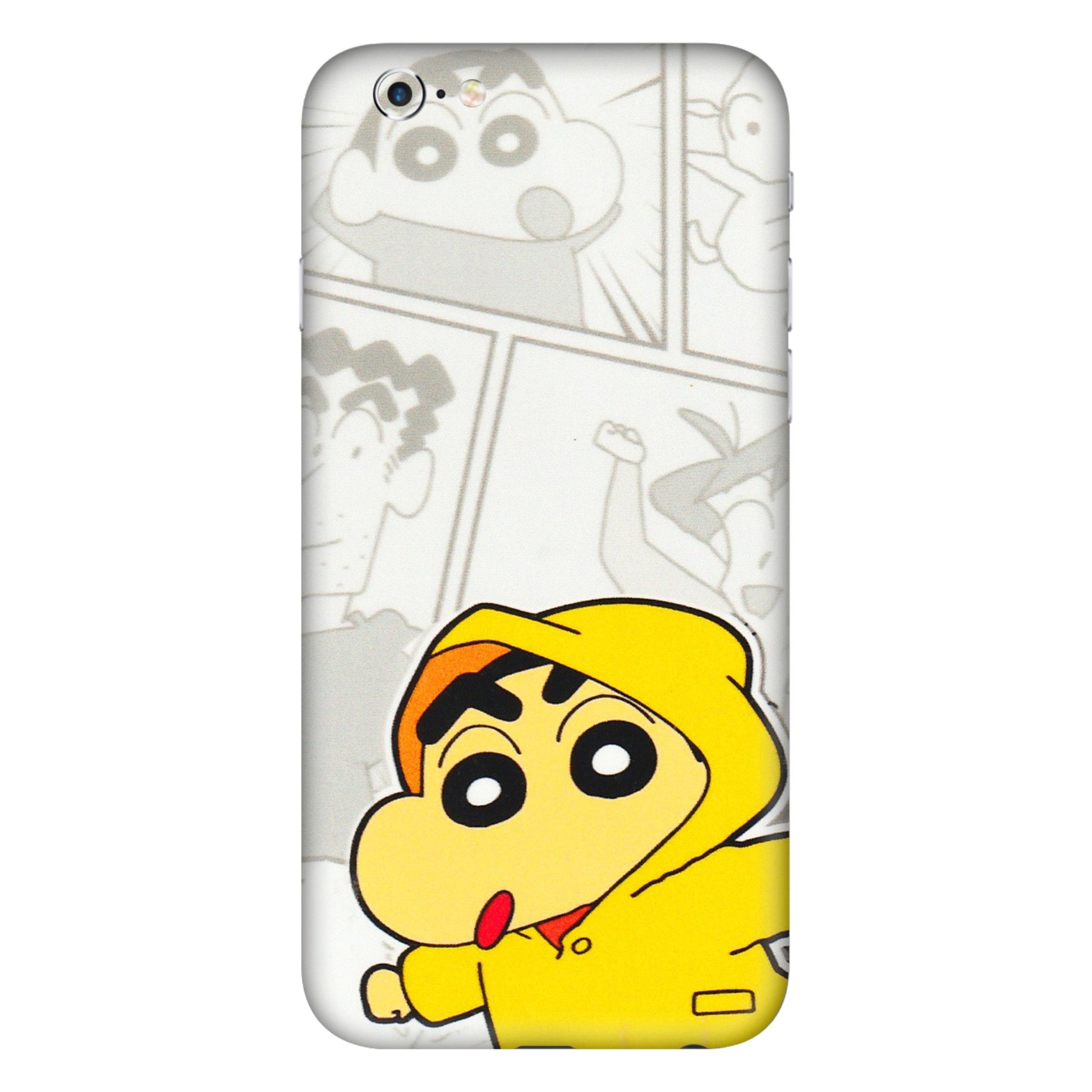 Apple iPhone Skins (All Models) - Yellow Shinchan Comic - 3D Embossed Finish (L-246) iPhone 6 Plus