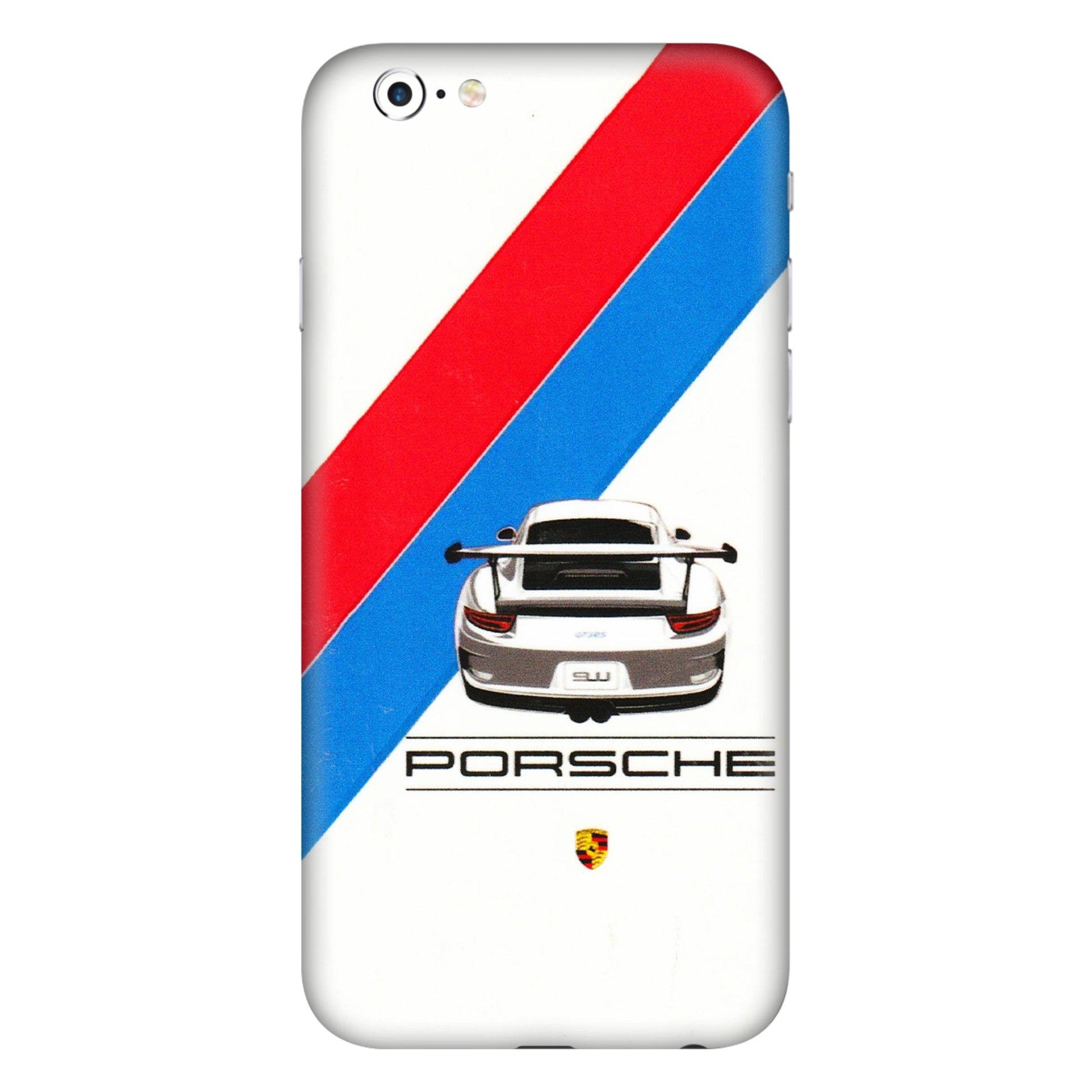 Apple iPhone Skins (All Models) - Porche Car Sober Logo - 3D Embossed Finish (L-248) iPhone 6 Plus
