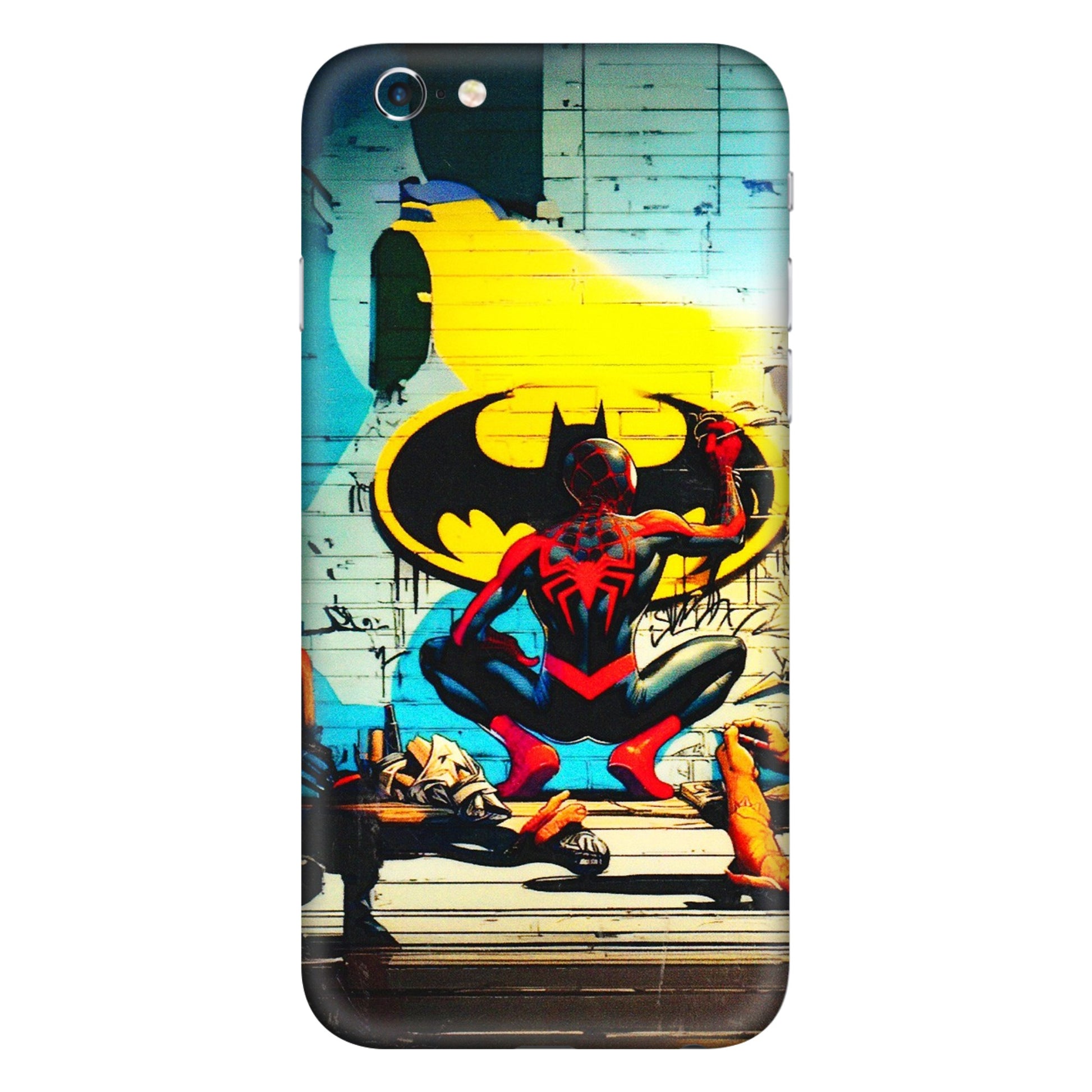 Apple iPhone Skins (All Models) - New Spiderman Bat Logo - 3D Embossed Finish (L-309) iPhone 6 Plus