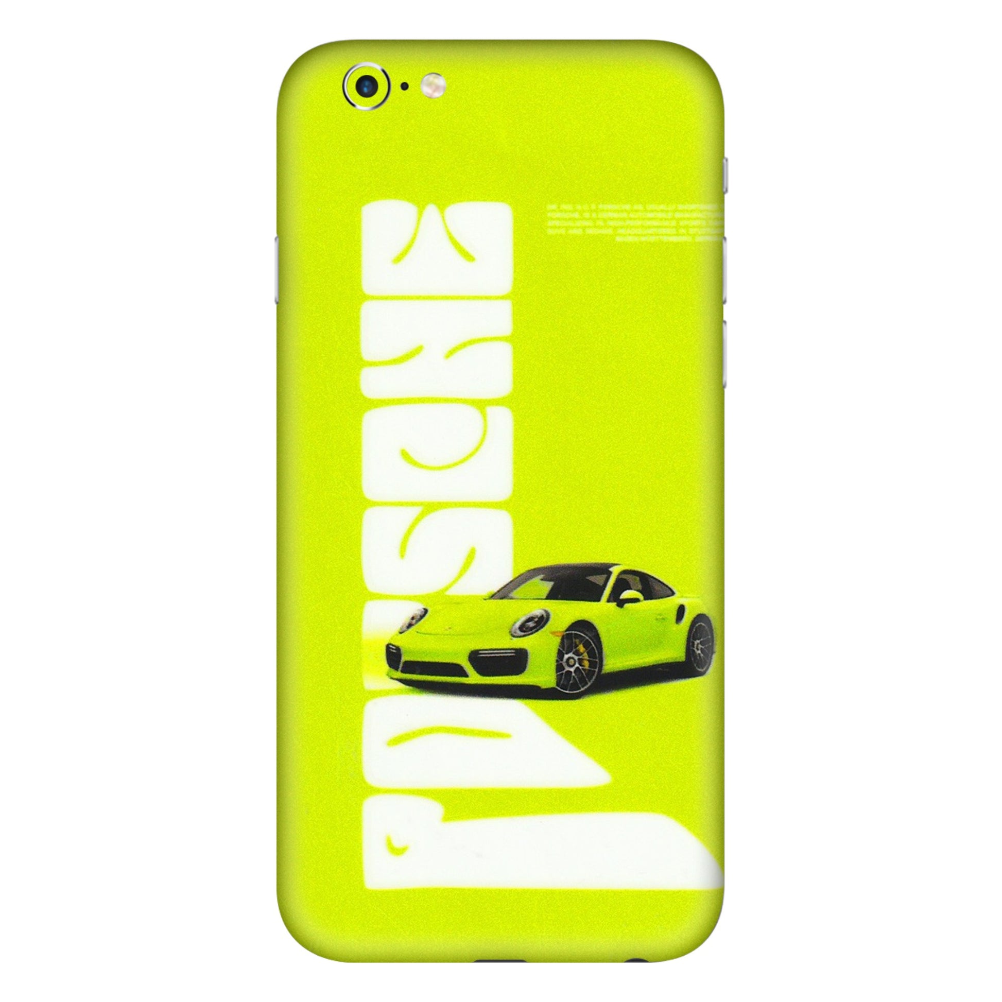 Apple iPhone Skins (All Models) - Lime Green Porche - 3D Embossed Finish (L-30) iPhone 6 Plus