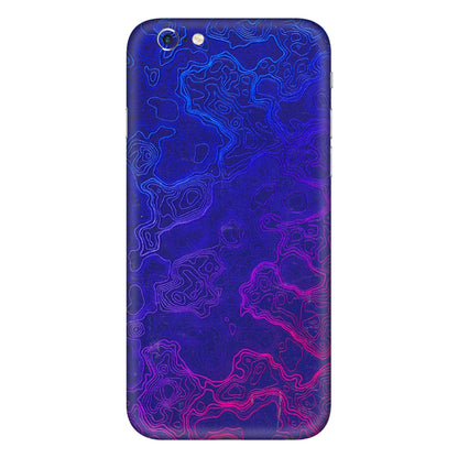 Apple iPhone Skins (All Models) - Purple Ripples Swirl - 3D Embossed Finish (L-314) iPhone 6 Plus