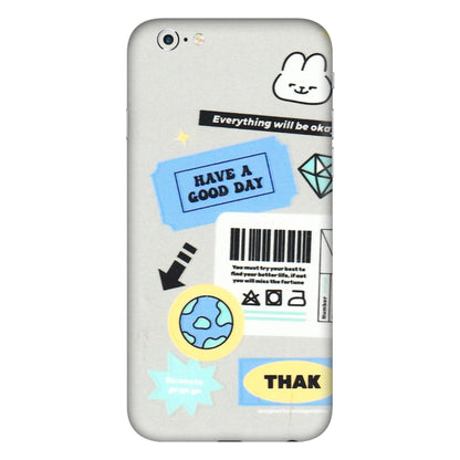 Apple iPhone Skins (All Models) - Will Be Okay Design - 3D Embossed Finish (L-316) iPhone 6 Plus