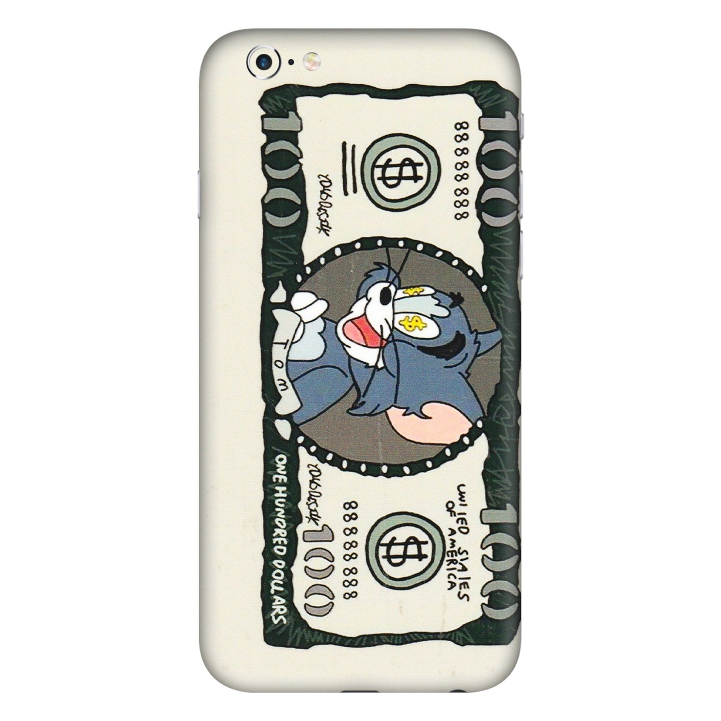 Apple iPhone Skins (All Models) - Tom Hundred Dollar - 3D Embossed Finish (L-324) iPhone 6 Plus