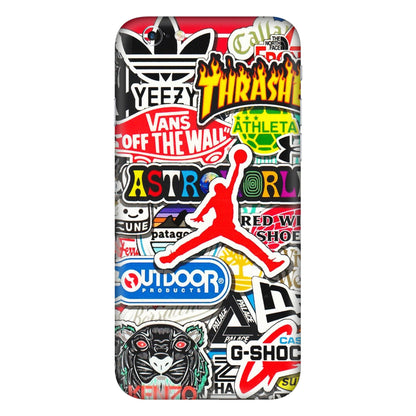 Apple iPhone Skins (All Models) - Multi Brands Sticker Graffiti - 3D Embossed Finish (L-37) iPhone 6 Plus
