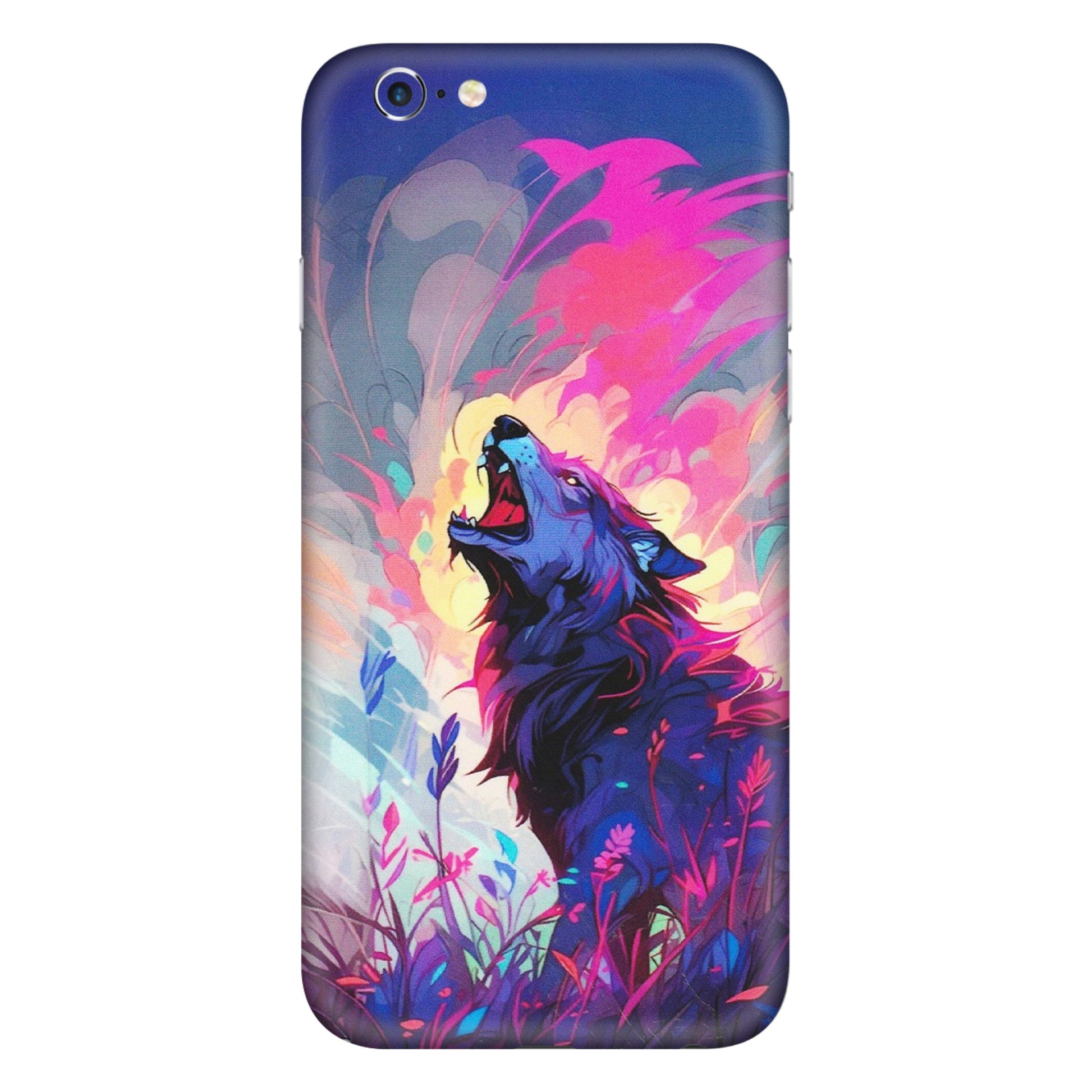 Apple iPhone Skins (All Models) - New Wild Wolf Abstract - Matte Finish (M-125) iPhone 6 Plus