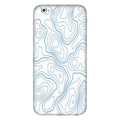 Apple iPhone Skins (All Models) - Blue And White Swirls - Matte Finish (M-139) iPhone 6 Plus