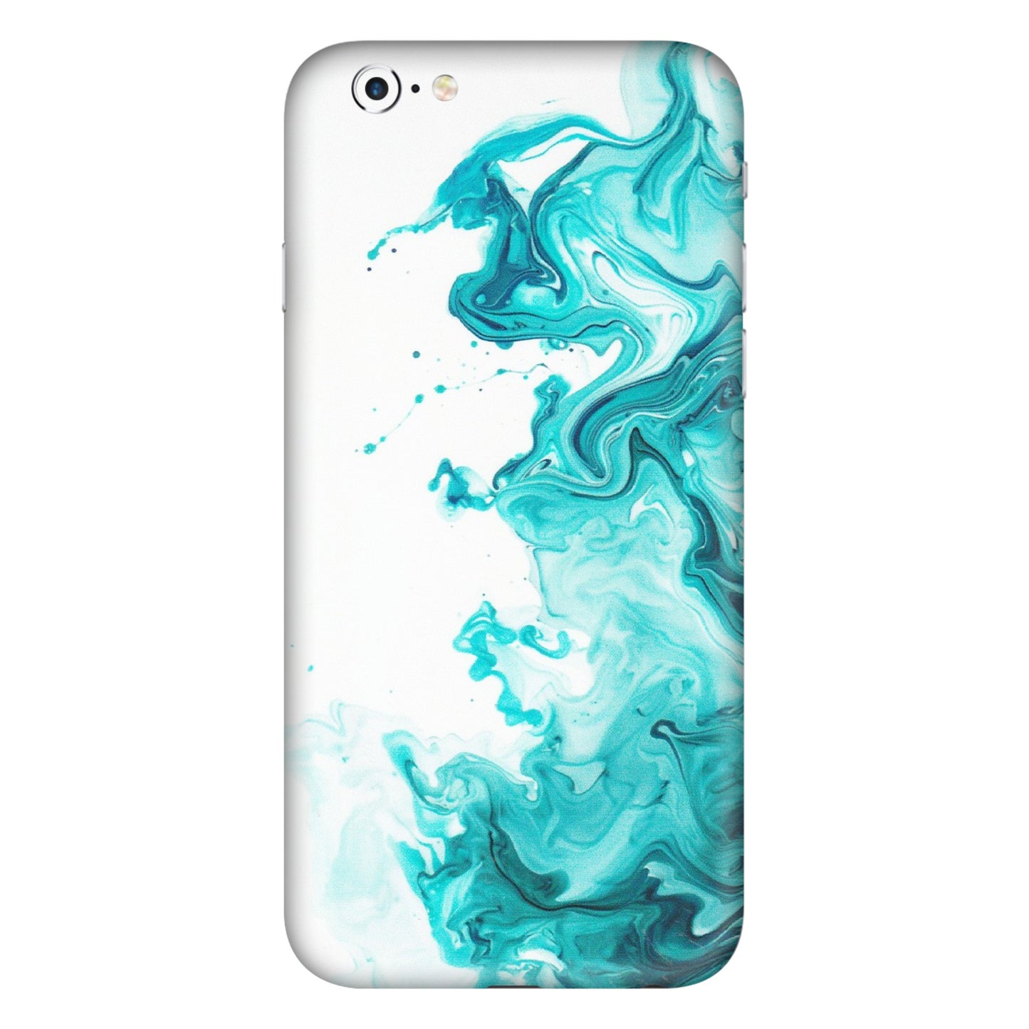 Apple iPhone Skins (All Models) - Sky Blue Abstract Colour - Matte Finish (M-146) iPhone 6 Plus