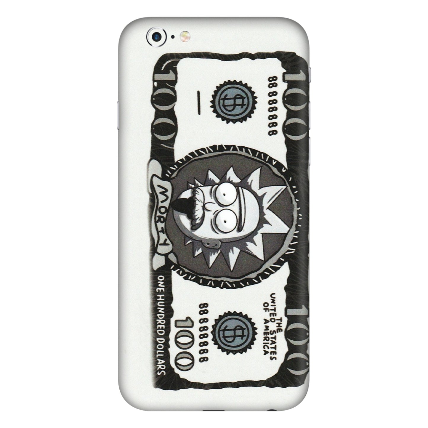 Apple iPhone Skins (All Models) - Rick And Morty Hundred Dollar Anime - Matte Finish (M-161) iPhone 6 Plus