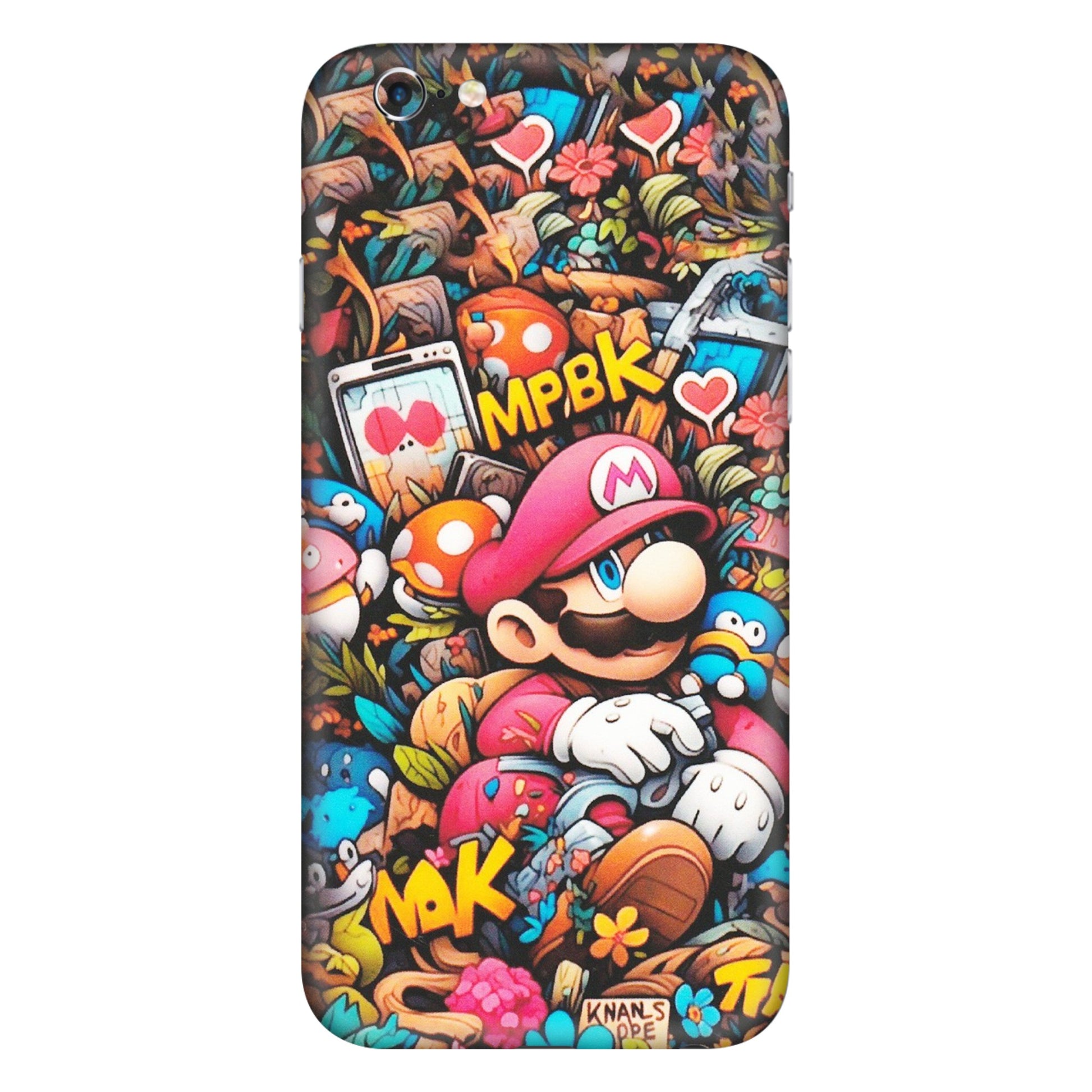 Apple iPhone Skins (All Models) - Super Mario Bros Artistic - Matte Finish (M-173) iPhone 6 Plus