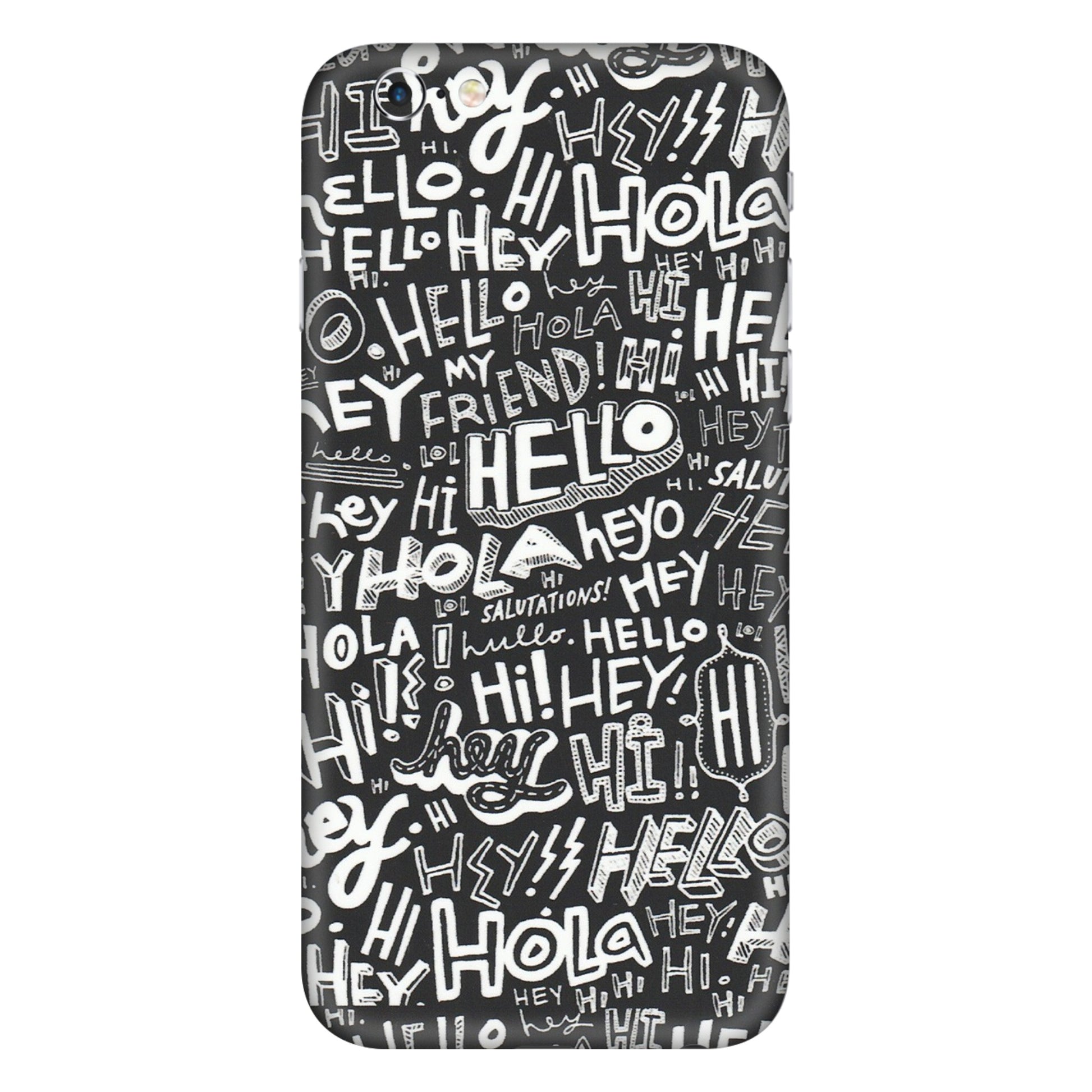 Apple iPhone Skins (All Models) - Hi Hello Doodles - Matte Finish (M-25) iPhone 6 Plus