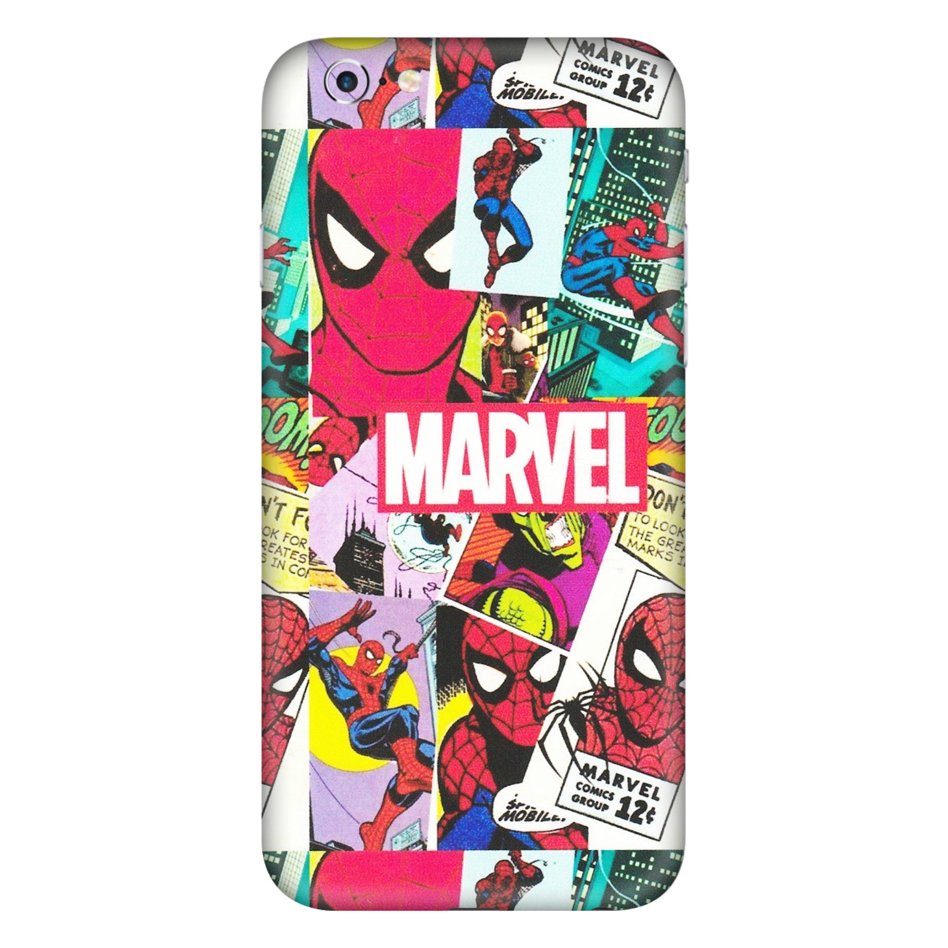 Apple iPhone Skins (All Models) - Marvel Comic Spiderman Grafitti - Matte Finish (M-72) iPhone 6 Plus
