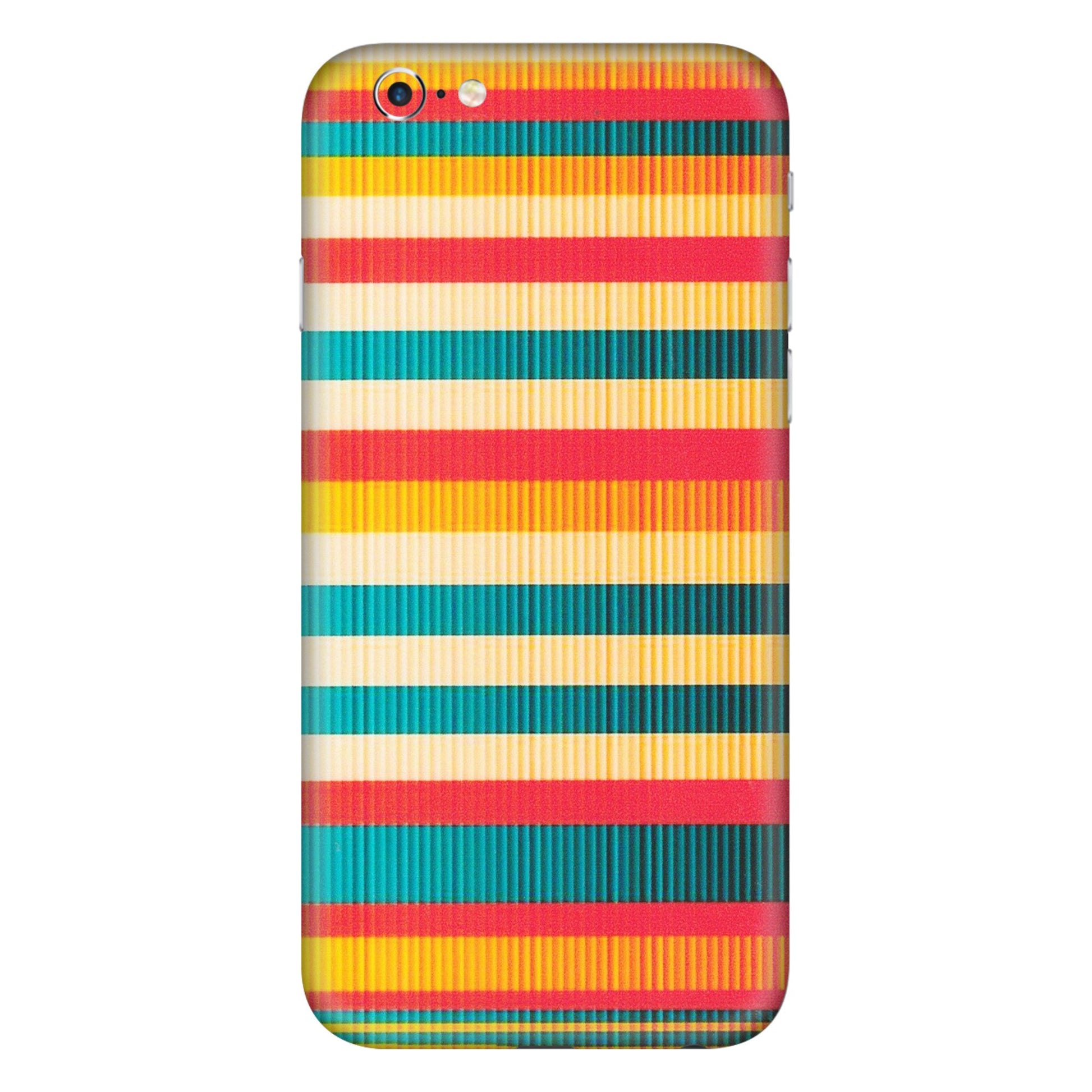 Apple iPhone Skins (All Models) - Colourful Stripes Soothing Effect - Matte Finish (M-86) iPhone 6 Plus