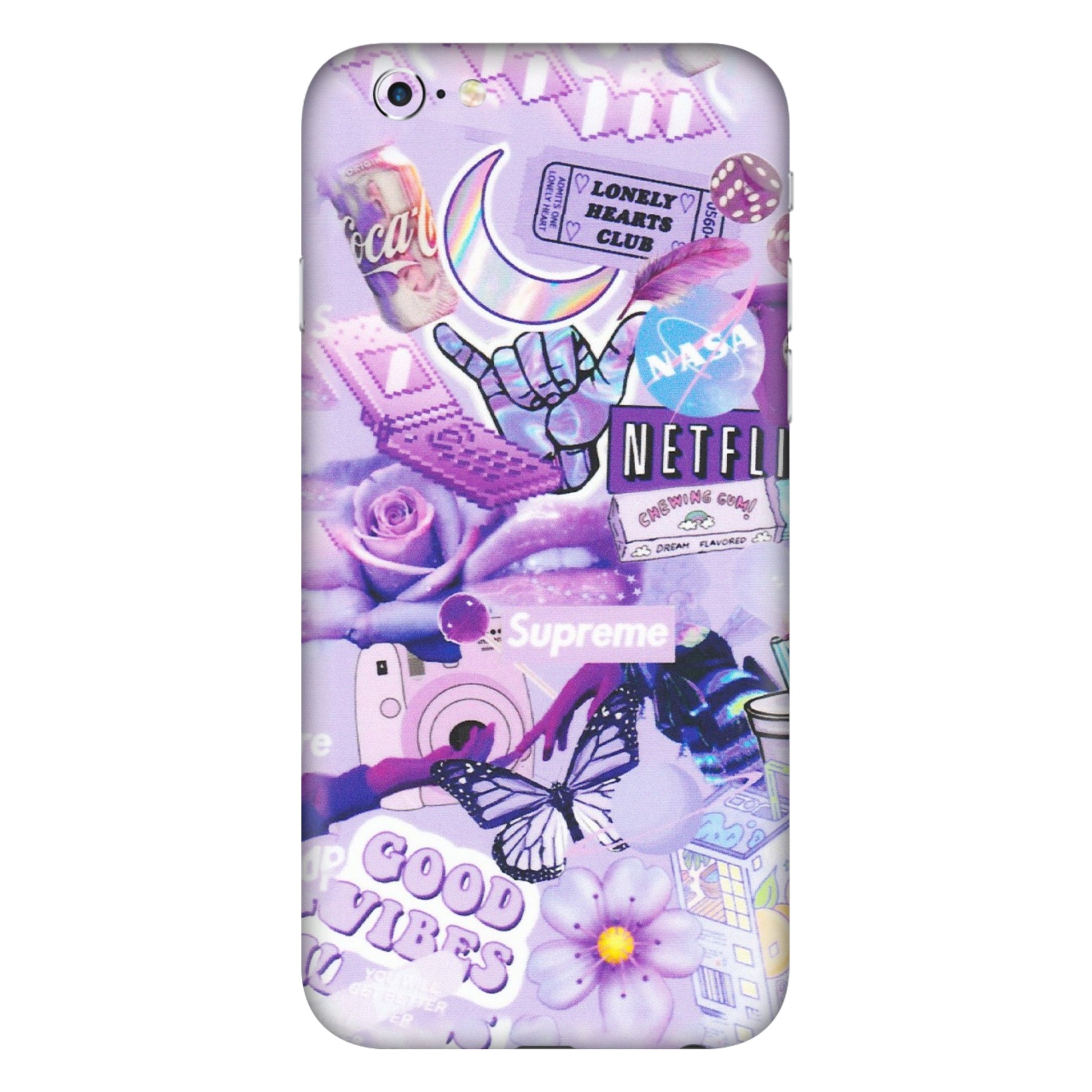 Apple iPhone Skins (All Models) - Supreme Purple Magic - Matte Finish (M-88) iPhone 6 Plus