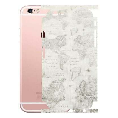 Apple iPhone Skins (All Models) - World Travel Map - Transparent Finish (T-04) iPhone 6